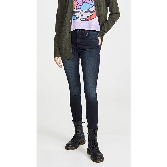 Mother High Waisted Looker Ankle Fray Last Call